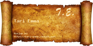 Tari Emma névjegykártya