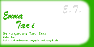 emma tari business card